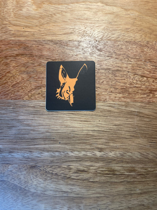 Square Fox Silhouette black and orange